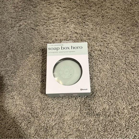 Lemon Lavender Soap Box Hero Rechargeable Splash Proof Speaker With Bluetooth - Picture 1 of 4